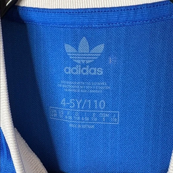Adidas Kids Striped Blue Jersey - Picture 2 of 4
